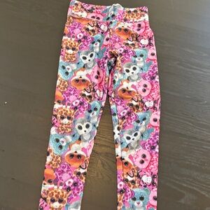 Ty Kids Leggings with Colorful Animal Faces